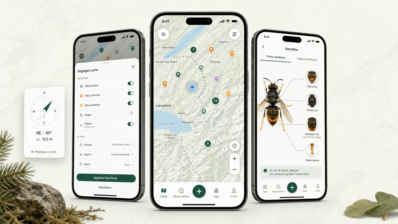 Velutina Tracking: Mobile Feld-App zur Erfassung von Routen und Orientierungspunkten im Kampf gegen die Asiatische Hornisse